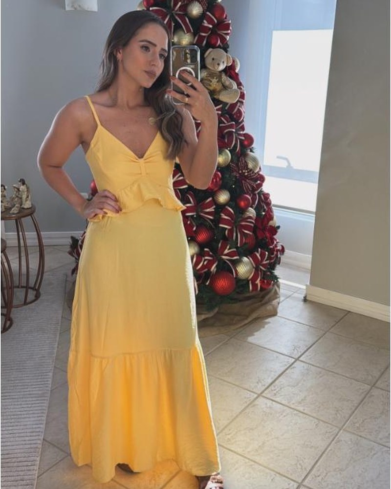 Vestido Longo Amarelo